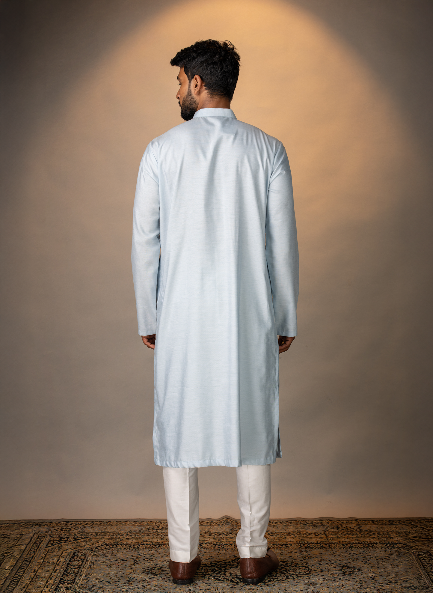 Blue Moti Kurta Set