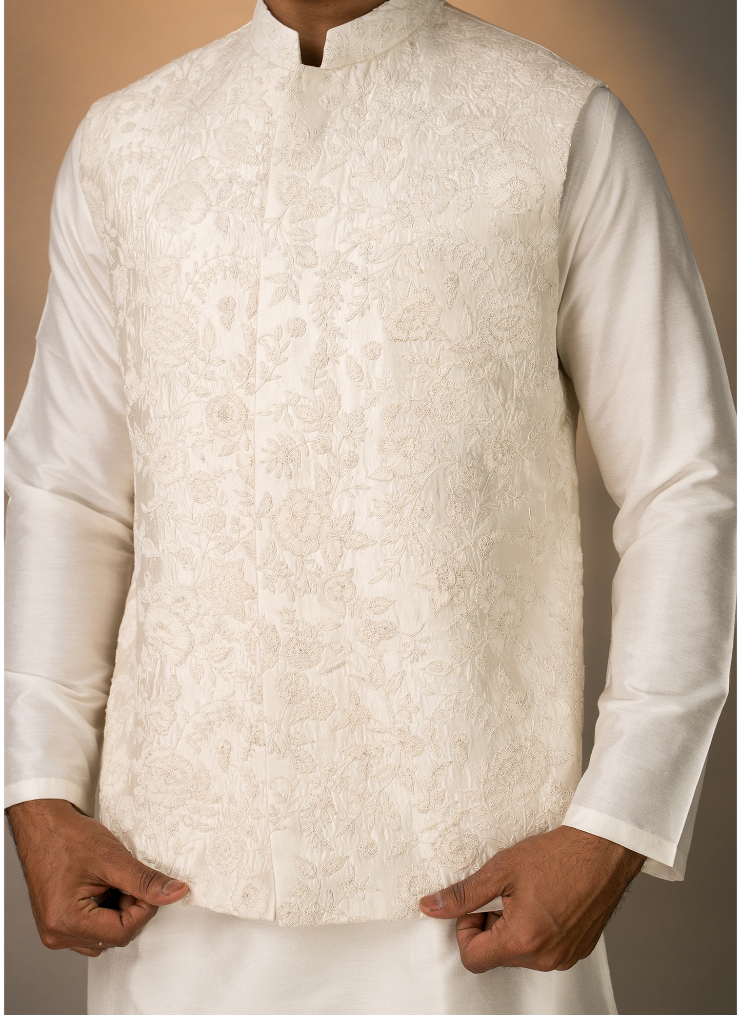 Pristine White Jacket Set