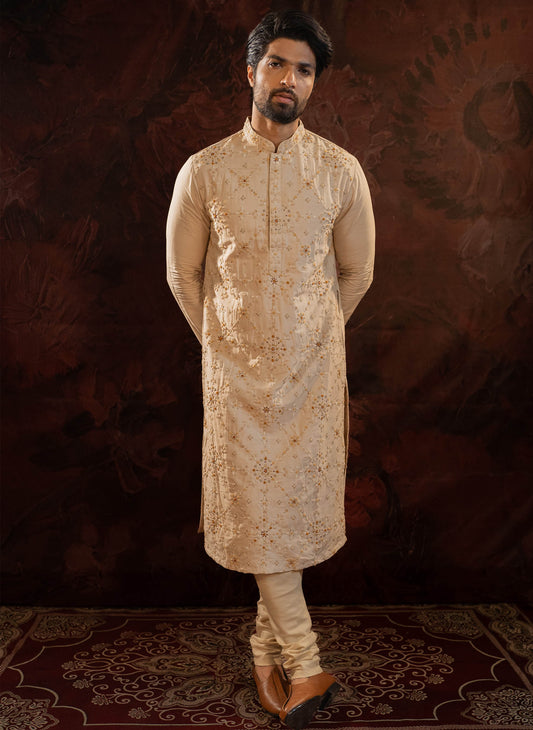 beige-silk-embroidered-kurta-set-with-french-knots
