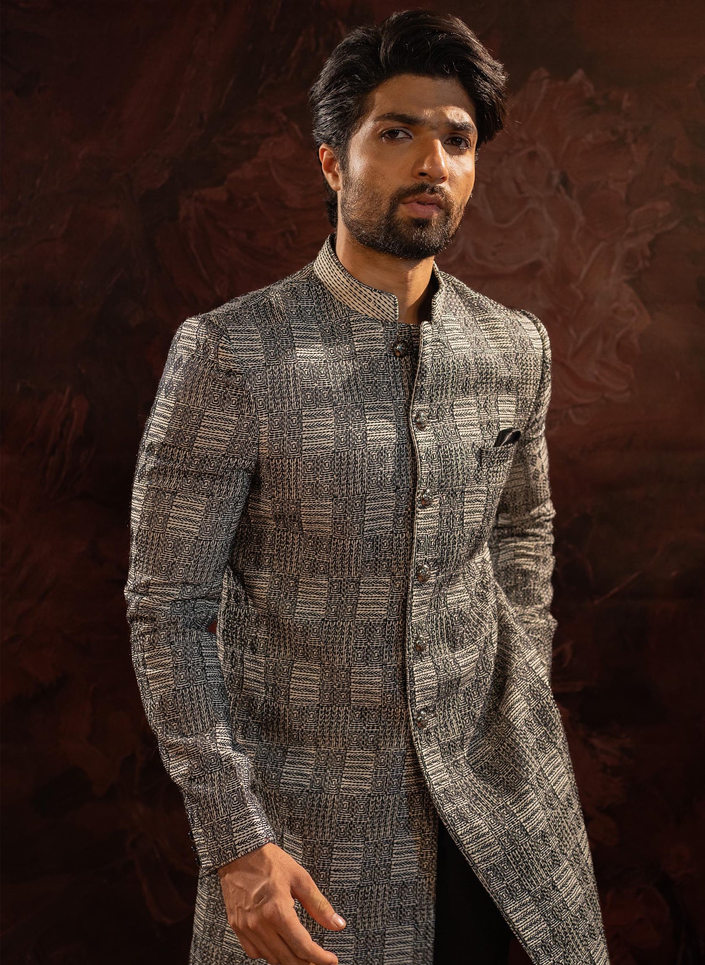 black-embroidered-bandhgala-with-cowl-pants