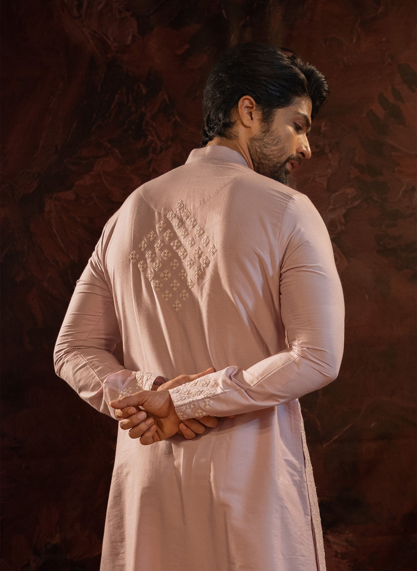 lavender-embroidered-kurta-set