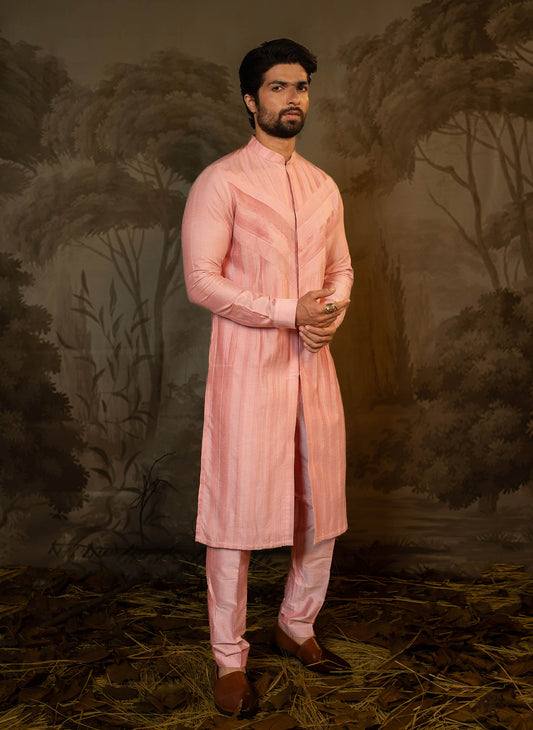 pink-pintuck-kurta-set