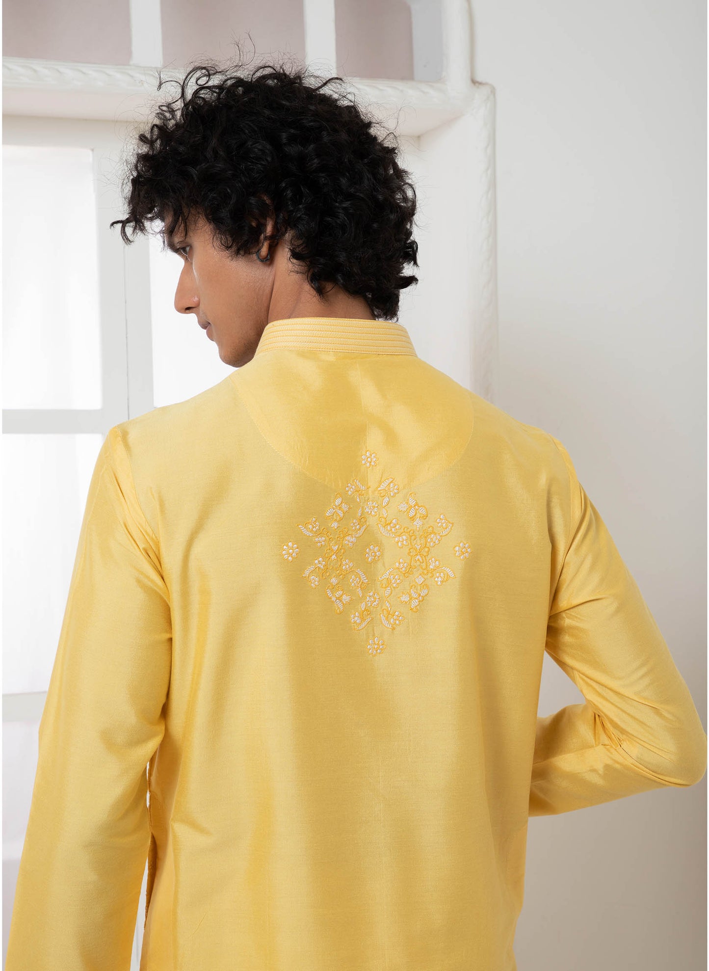 Yellow Embroidered Kurta set