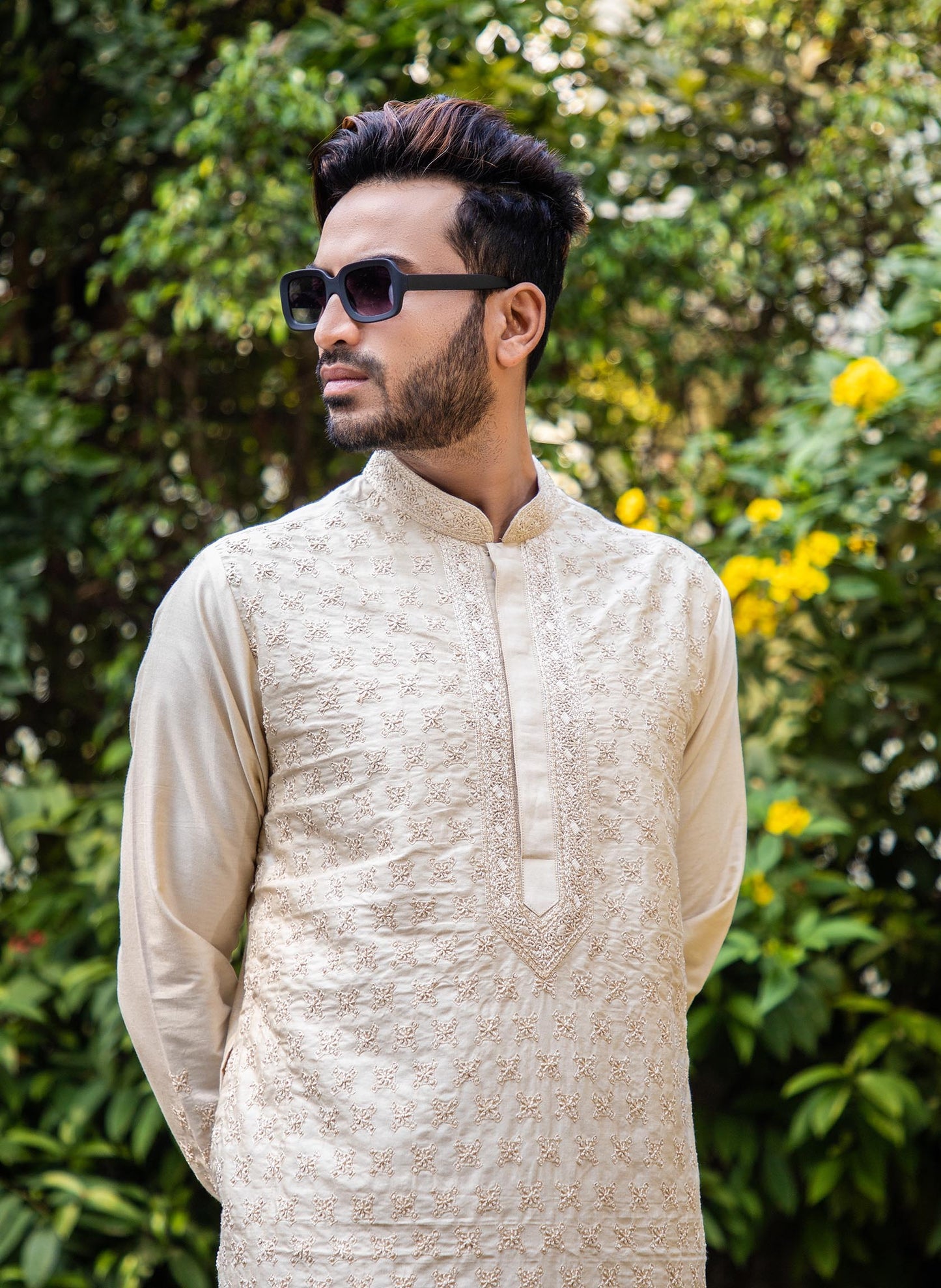 beige-hand-embroidered-kurta-set