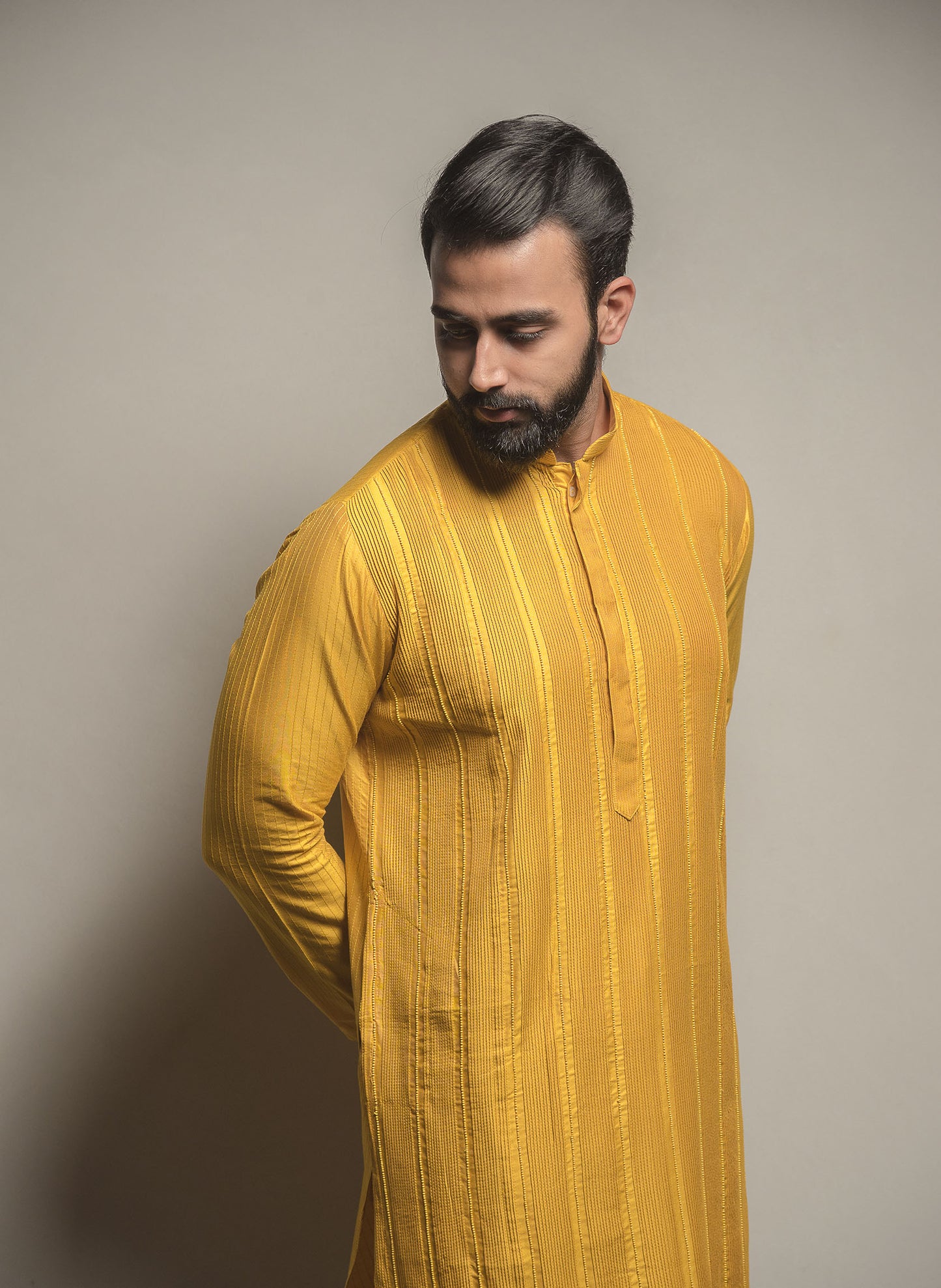 mustard-pintuck-kurta-set