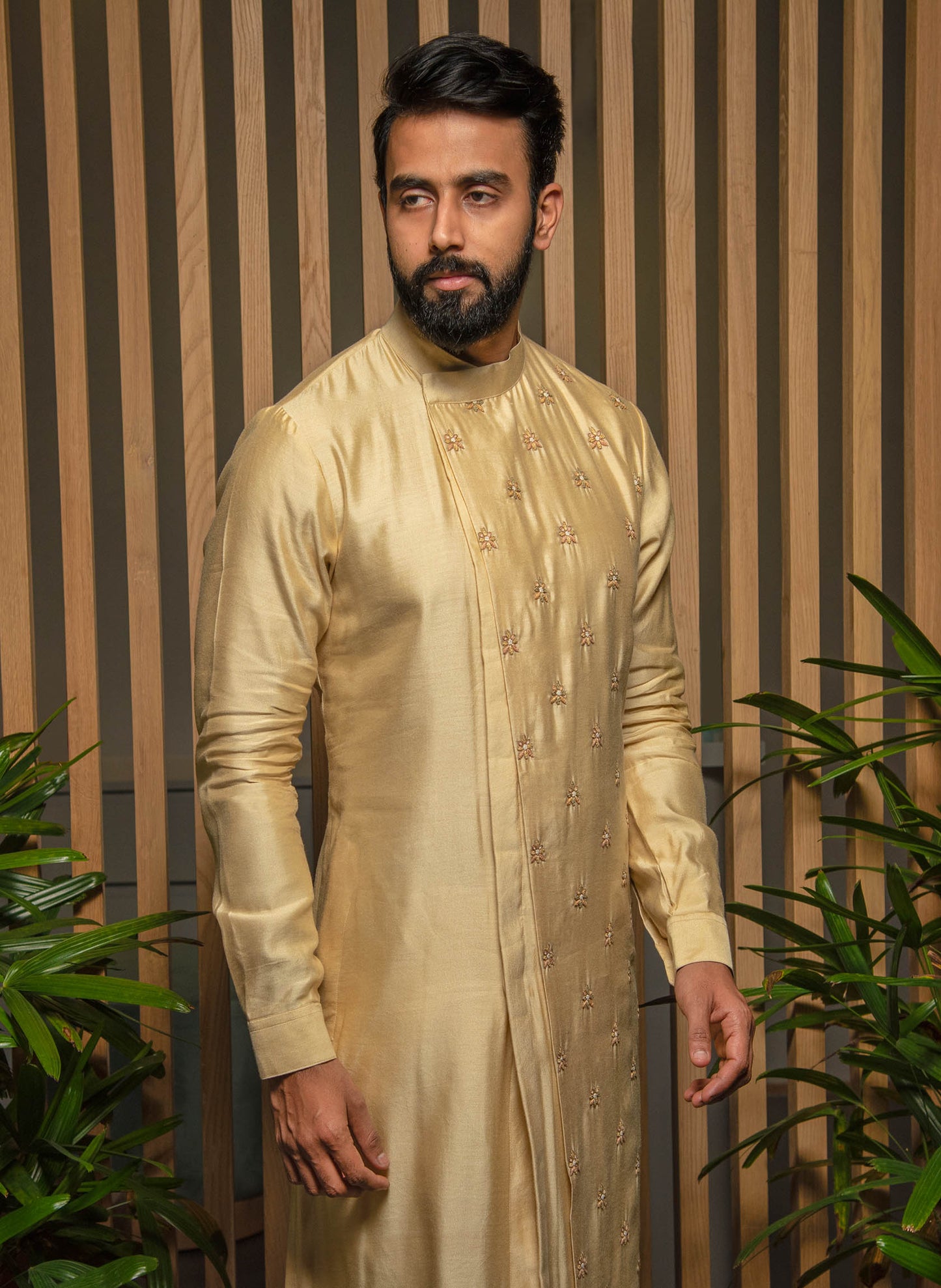 beige-embroidered-asymmetric-kurta-set