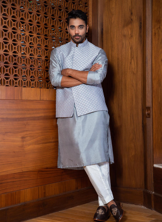 frost-blue-hand-embroidered-jacket-with-kurta-set