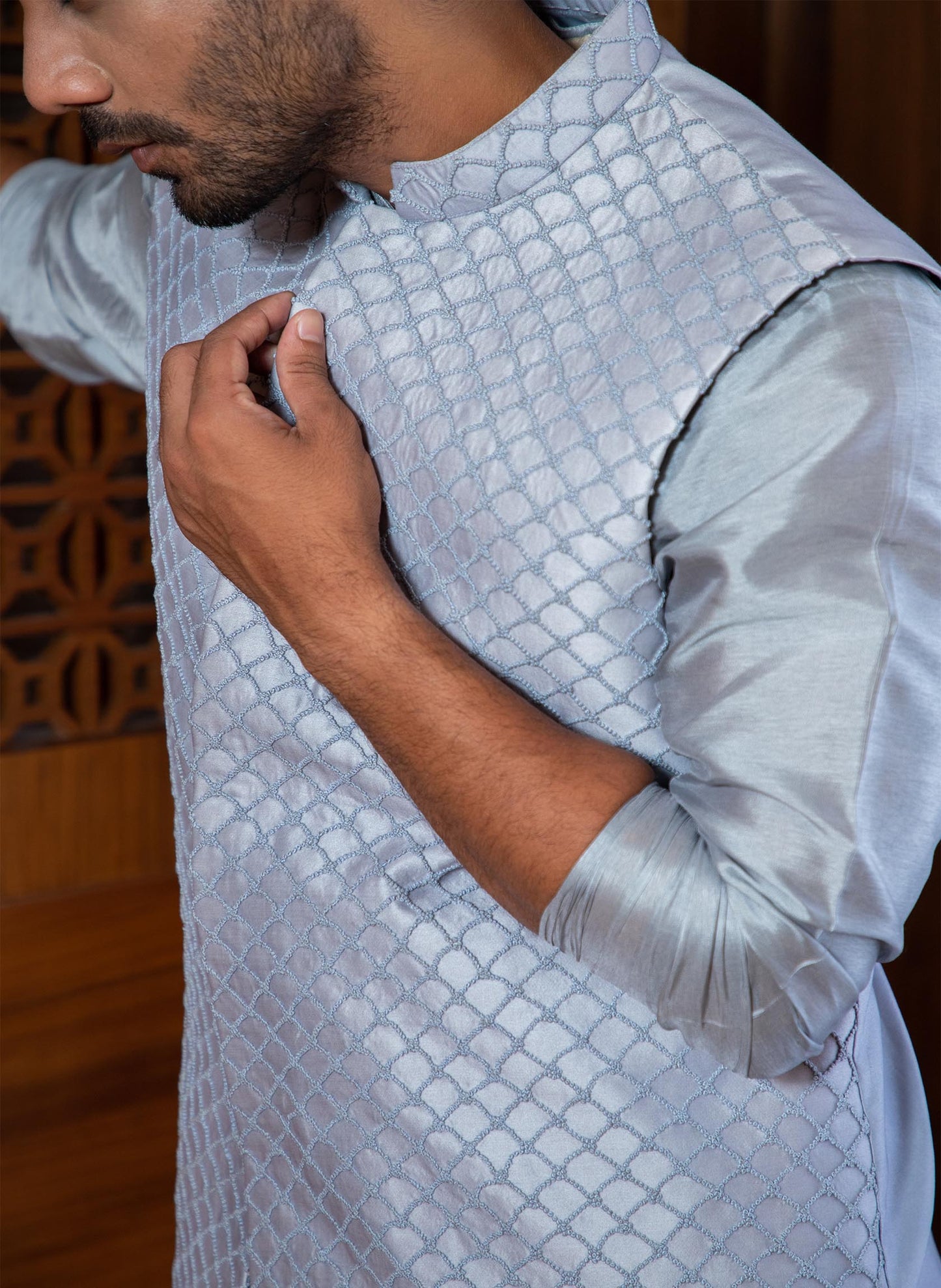 frost-blue-hand-embroidered-jacket-with-kurta-set