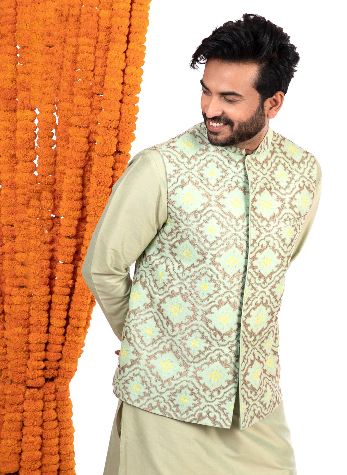 mint-patchwork-jacket-set