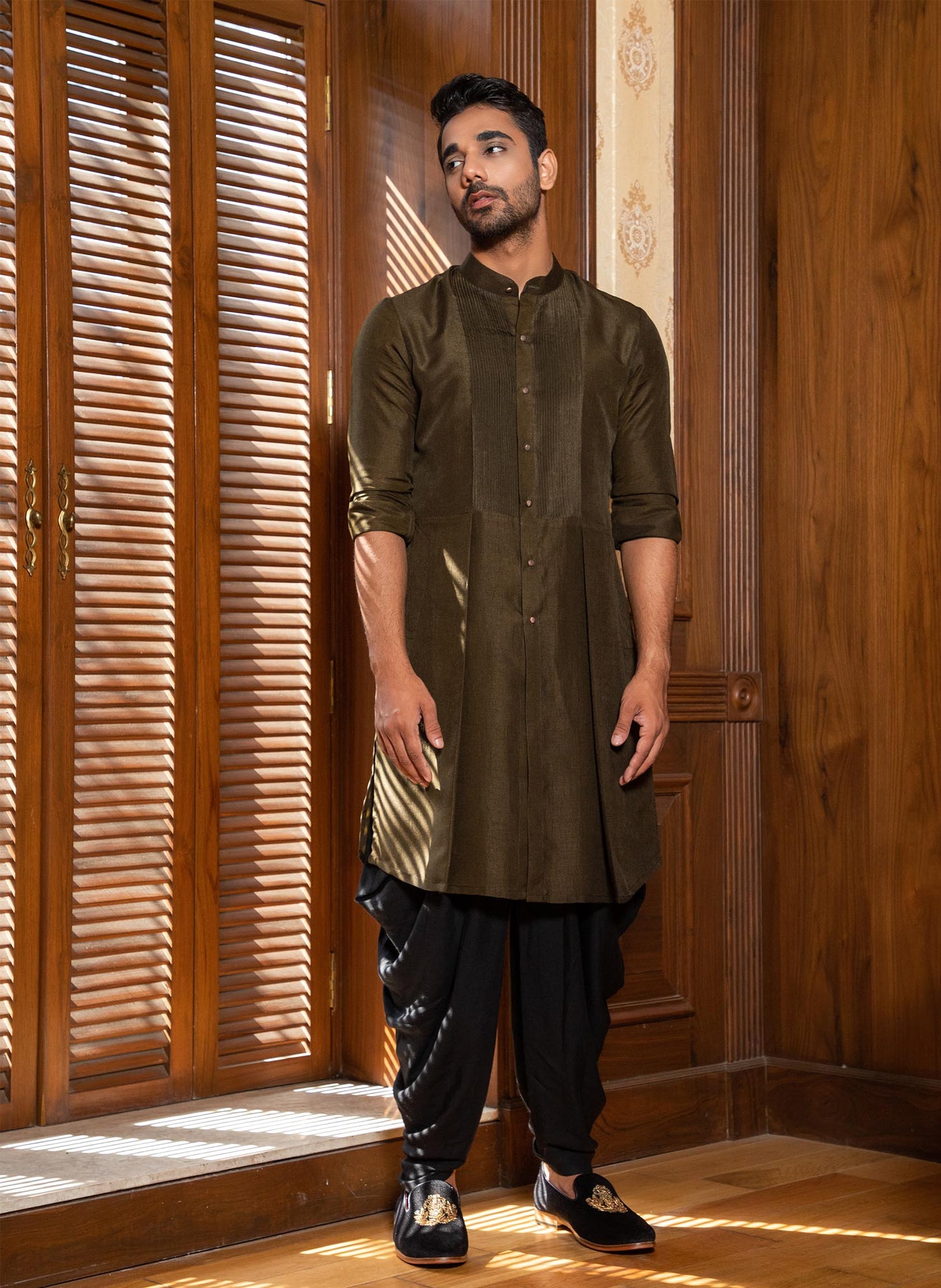 olive-hand-embroidered-jacket-with-kurta-set