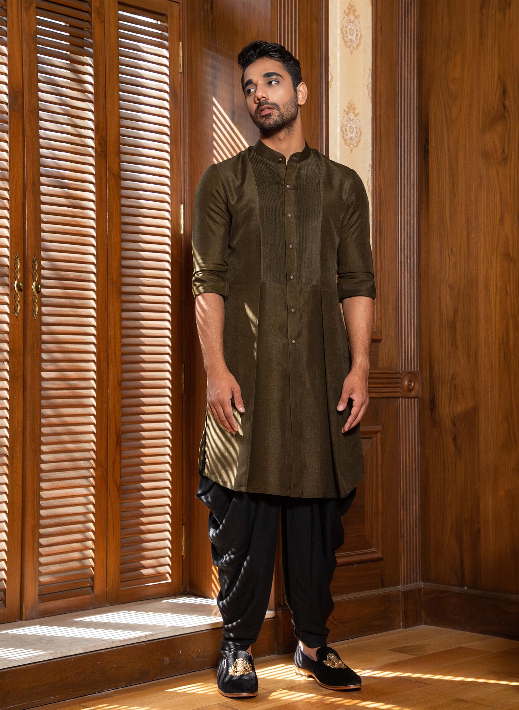 olive-hand-embroidered-jacket-with-kurta-set