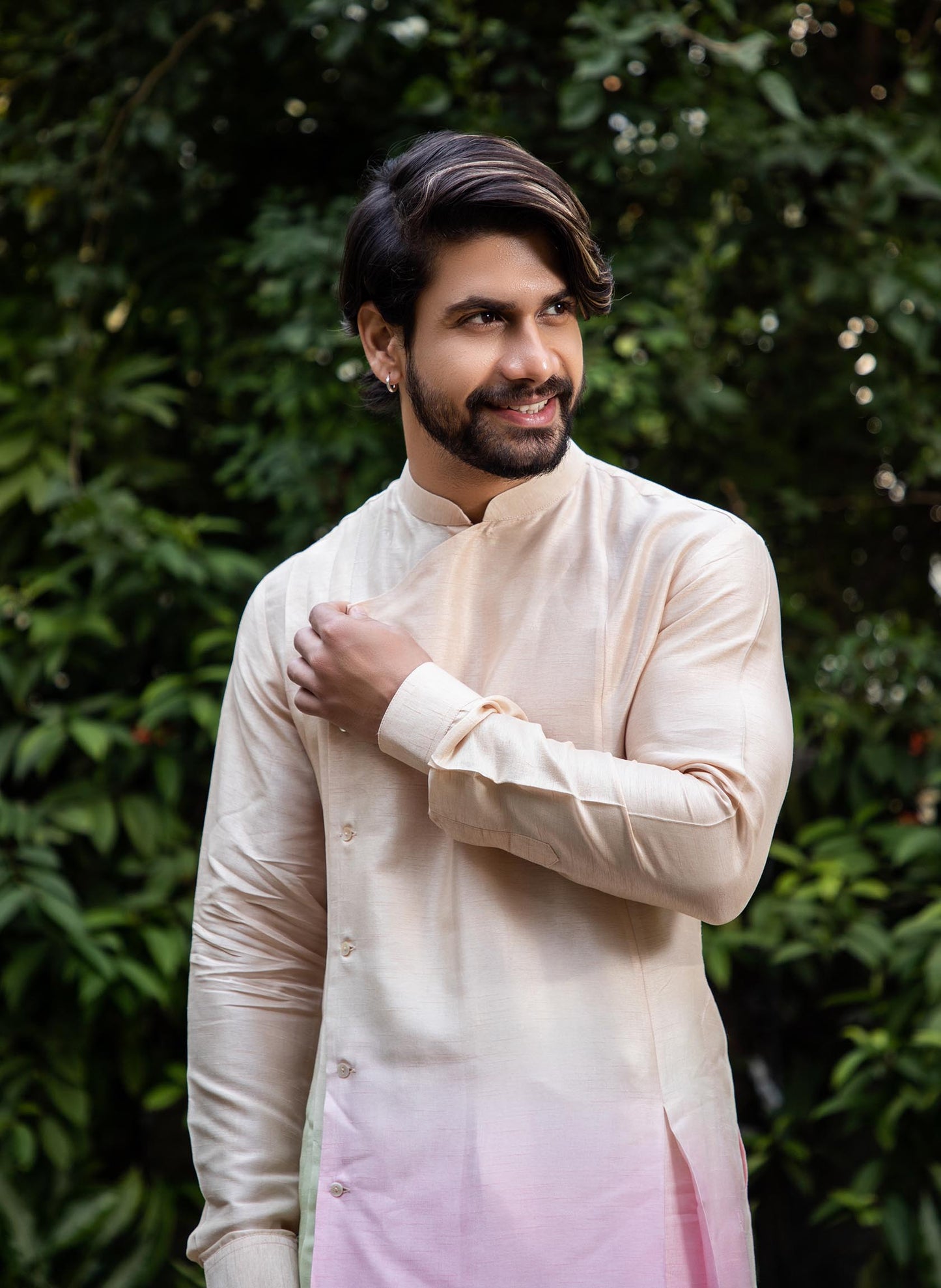 ombre-dyed-pleated-kurta-set