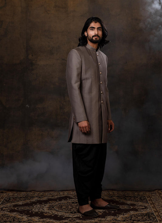 grey-pintuck-bandhgala-set