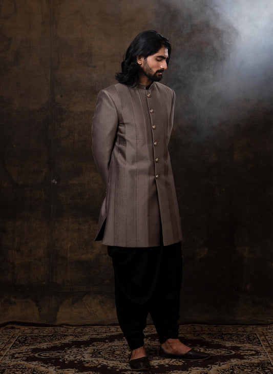 grey-pintuck-bandhgala-set