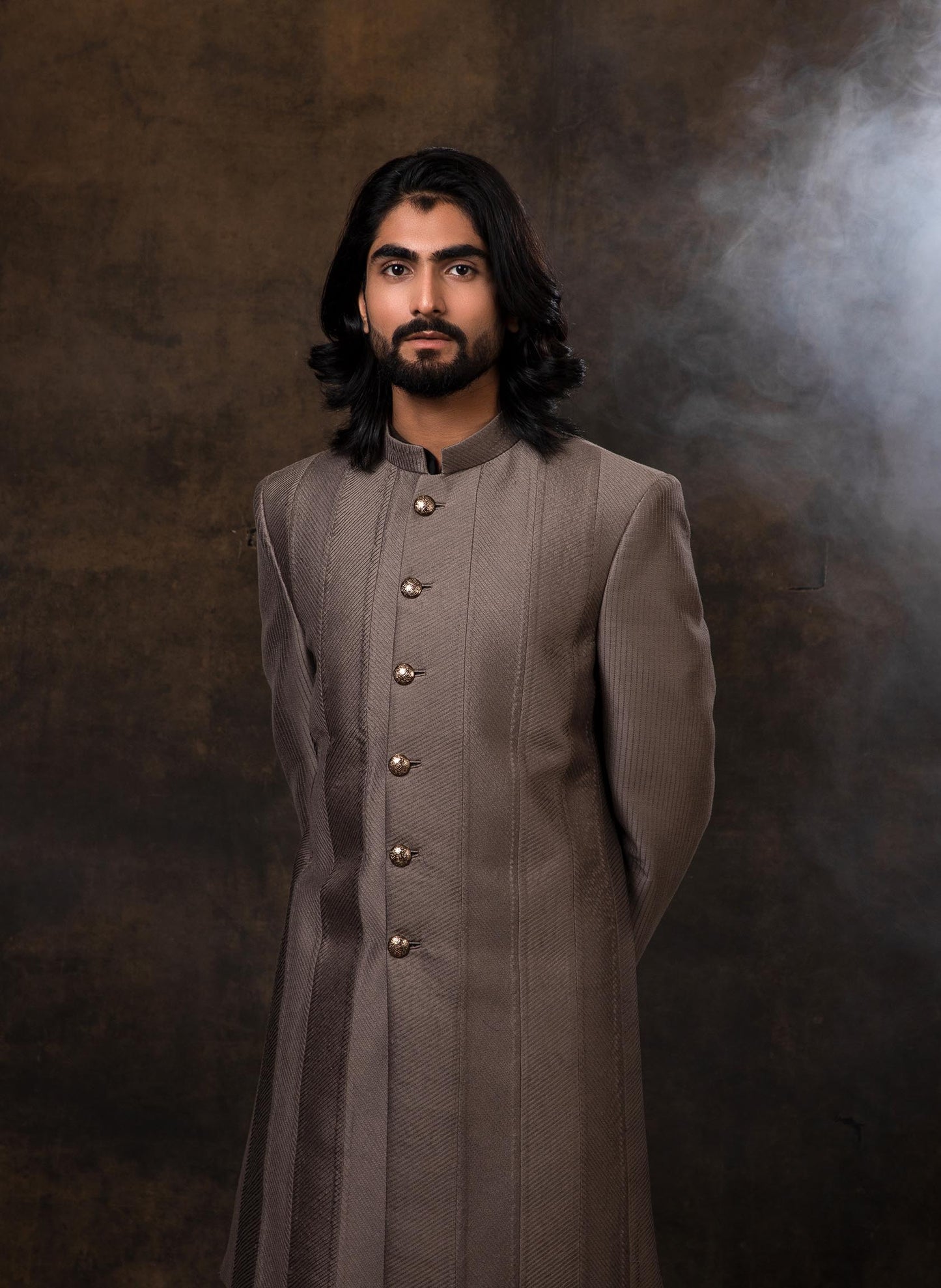 grey-pintuck-bandhgala-set