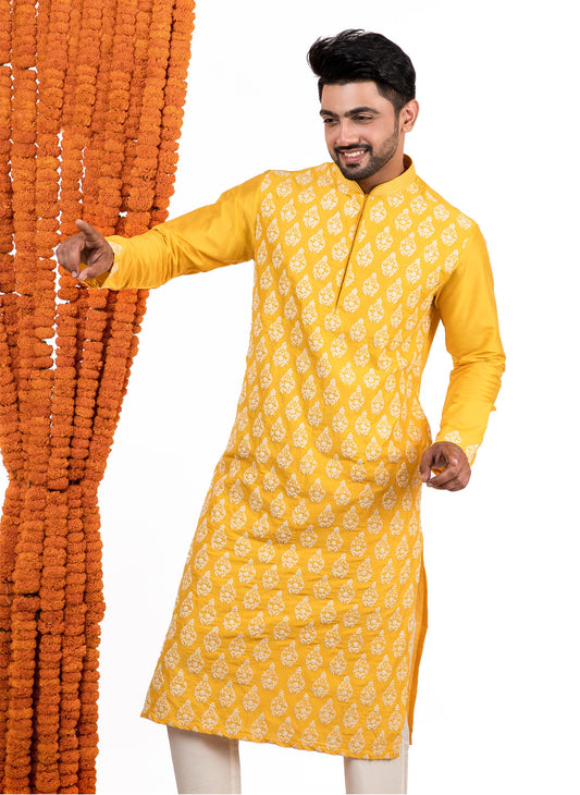 sunny-yellow-embroidered-kurta-set