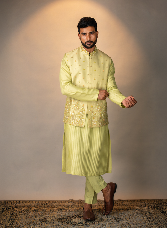 Lime Green Jacket Set