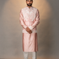 Pink Silk Jacket Set