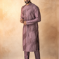 Purple Waves Pintuck Kurta Set
