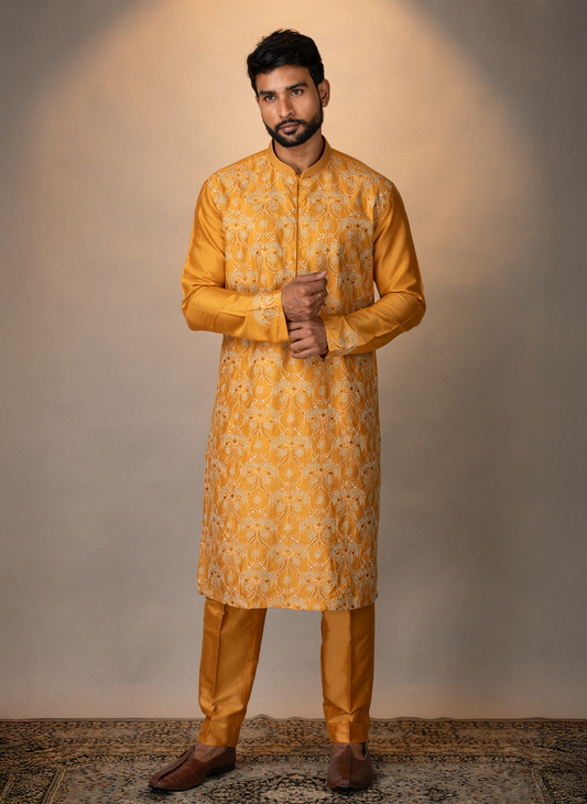 Honey Embroidered Kurta set