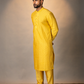 Mustard Twist Pintuck Kurta Set