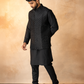Black Cutdana Jacket set