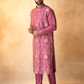Grape Birds Embroidered Kurta set