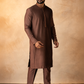 Chocolate Brown Pintuck Kurta Set