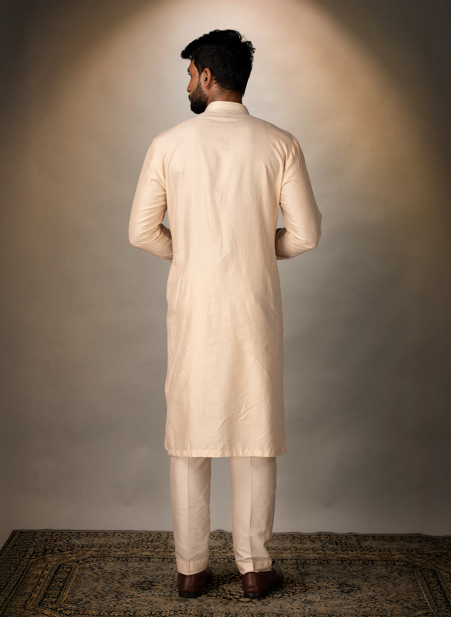 Blush Pink Pintuck Kurta Set