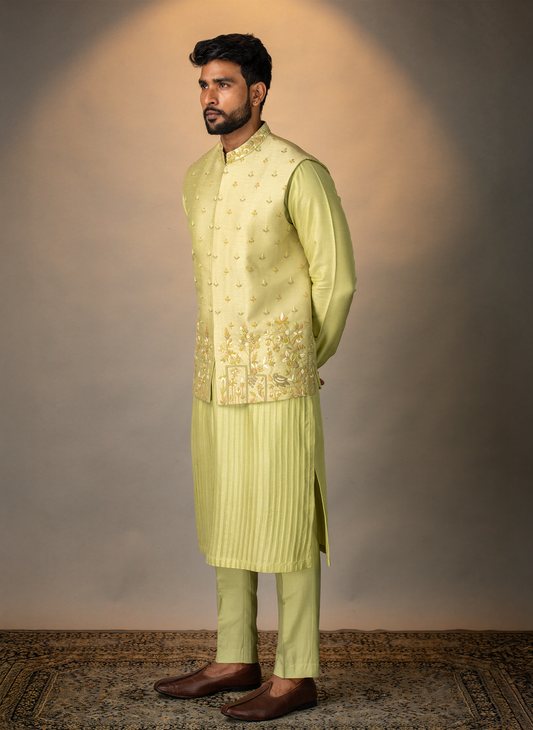 Lime Green Jacket Set