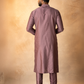 Purple Waves Pintuck Kurta Set