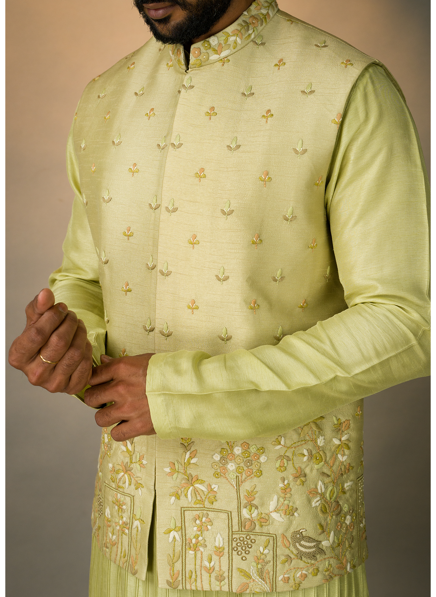 Lime Green Jacket Set