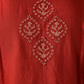 Red Embroidered Kurta Dhoti