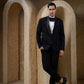 Black Wines Embellished Tuxedo
