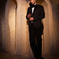 Black Wines Embellished Tuxedo