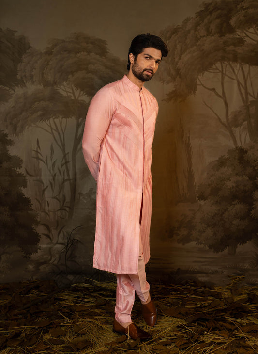 pink-pintuck-kurta-set