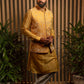 yellow-embroidered-bandi-with-kurta-set
