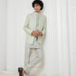 Aqua coat with Kurta Set