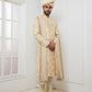 Beige Floral Zardosi Sherwani Success