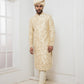 Beige Floral Zardosi Sherwani Success