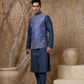 Hand Embroidered Elephant Jacket Kurta Set