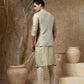 Hand Embroidered Zari Jacket Kurta Set