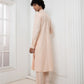 Light pink Zardosi Kurta Set