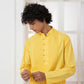 Yellow Crush Pintuck Kurta Set