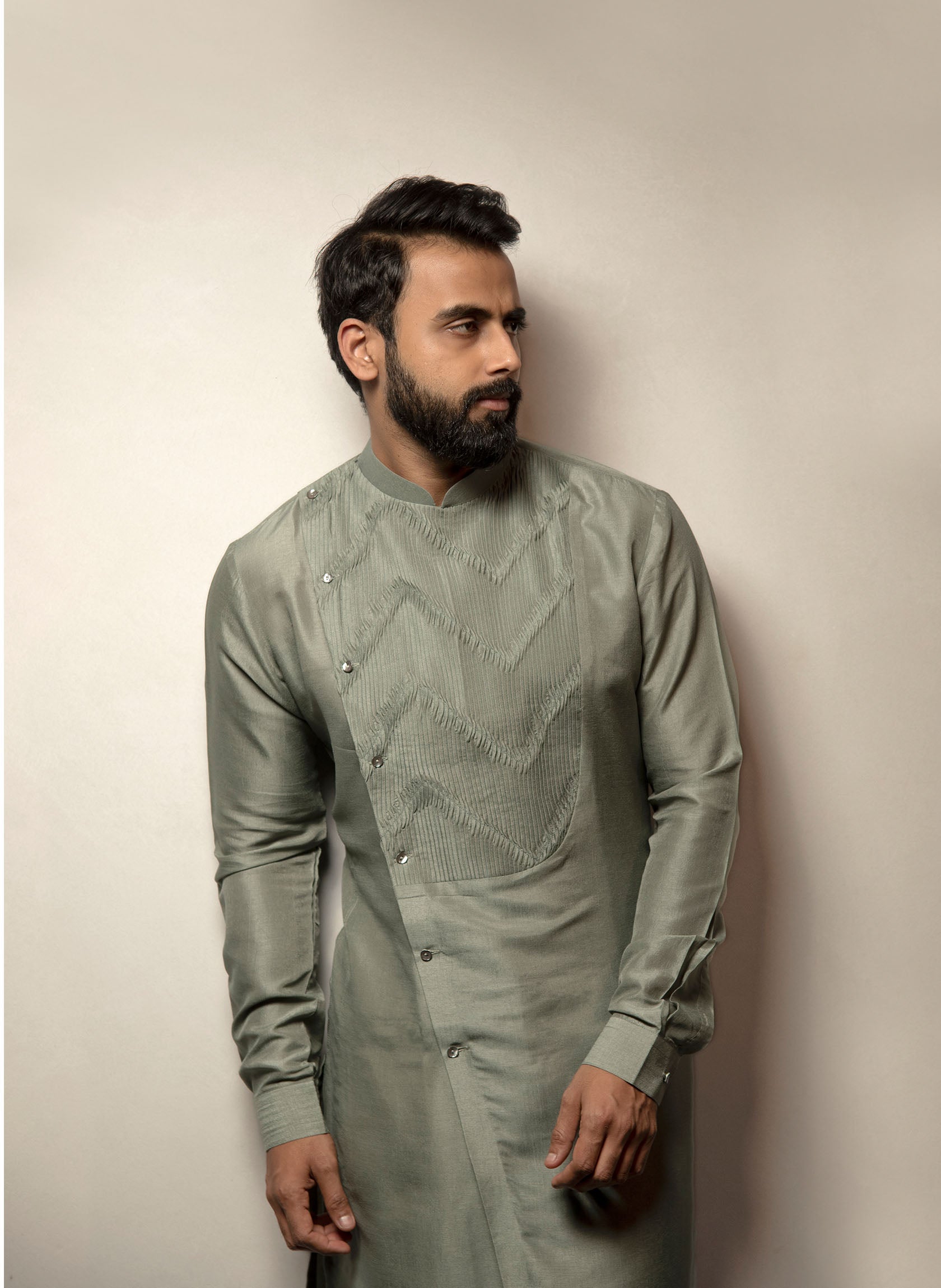 sage-green-asymmetric-kurta-set