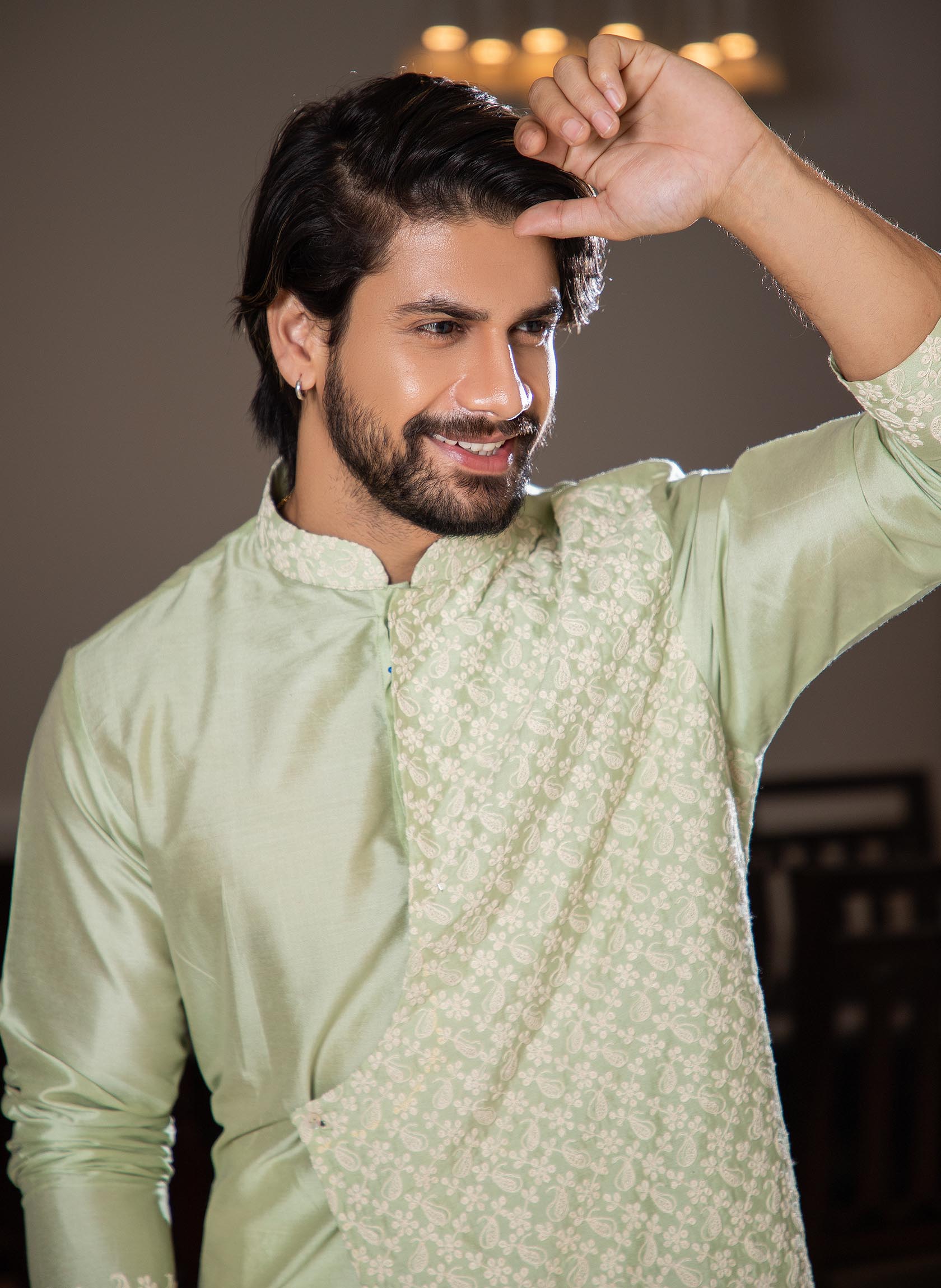 light-green-layered-kurta-set