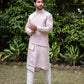 Lilac side cut high-low jacket with kurta set