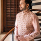 Rose Pink Embroidered Jacket with Kurta Set